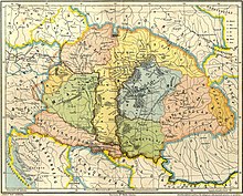 Карта Карпатского бассейна