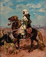 騎馬人物とアラビアン・グレーハウンド(1829)