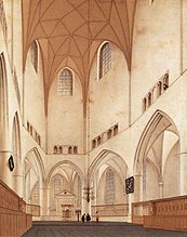 Interieur van het koor van de Sint-Bavo, 1660, Worcester Art Museum