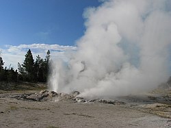 Éruption de Jet Geyser le 3 août 2006.