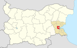 Obština na mapě Bulharska