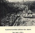 Фундамент костелу Святого Йосипа, 1913 рік