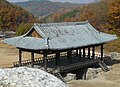 Traditionelle koreanische Fußwalm-Dachform