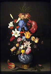 Ambrosius Bosschaert II? - "Large Bouquet in a Wan-Li Vase with a Gilt Mount"