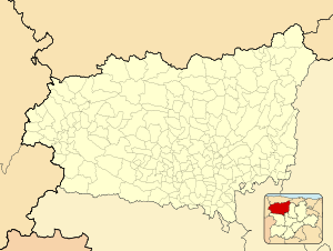 Villamanínの位置（レオン県内）