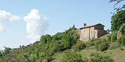 Skyline of Le Castellard-Mélan