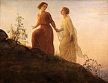 «Լերան վրայ» Sur la Montagne, Լուի Ժանմօ Louis Janmot 1854