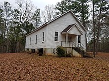 The exterior of the Liberty Universalist Church