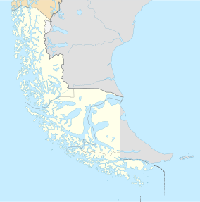 Map showing the location of Chaltén Mountain Range Natural Site