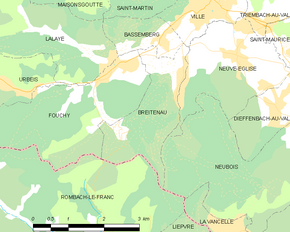 Poziția localității Breitenau