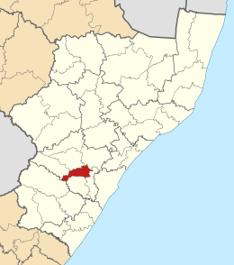 KwaZoeloe-Natal, Msunduzi ingekleurd