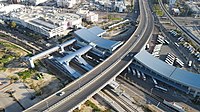 כביש 75 עובר במרכז מרכזית המפרץ, דצמבר 2020