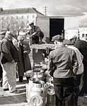 Mjölkkrukehantering på Tottorget