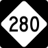 North Carolina Highway 280 marker