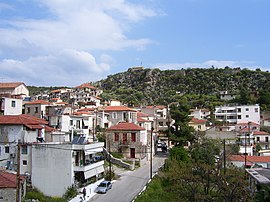 View of Nea Epidavros and its castle