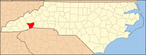 Locator Map of Henderson County, North Carolin...