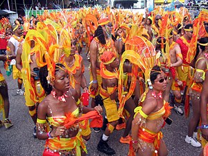 Carnival Masqueraders in Trinidad and Tobago