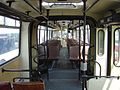 Interior autobuz Ikarus 280 ca și cele folosite în Baia Mare.