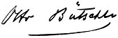 signature d'Otto Bütschli