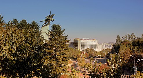 Statue du Chollima en 2012.