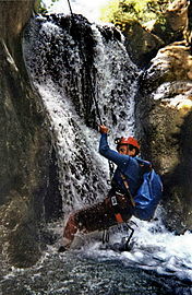 Canyoning.