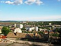 La zone industrielle à l'est de la ville