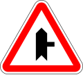 Side road with priority on right