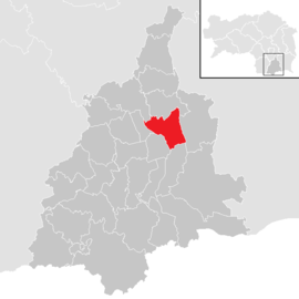 Poloha obce Ragnitz v okrese Leibnitz (klikacia mapa)