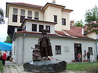 Memorial house with a sculpture of Francis II Rákóczi