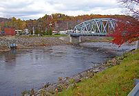 NY 32 and 213 crossing Rondout Creek at Rosend...