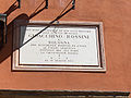 Commemorative plaque in Bologna, Italy