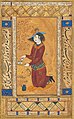 Saki (Rıza Abbasi, 1609); Moraqqa-e Golshan, İsfahan, İran; Gülistan Sarayı)