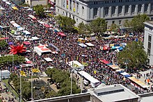 San Francisco Pride is one of the oldest and largest LGBT pride events in the world. San Francisco Pride Parade 2012-6.jpg
