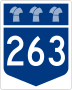 Highway 263 marker