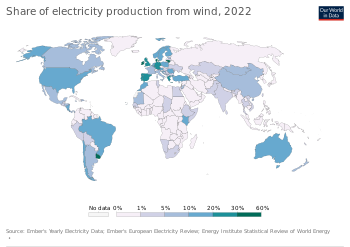 Share of electricity production from wind, 2022 Share of electricity production from wind.svg