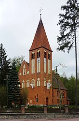 Römisch-katholische, ehemals evangelische Kirche in Spychowo/Puppen