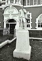 Statue of Shakespeare in Coade stone at University of East London. (See "Shakespeare, University of East London section")