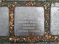 der Stolperstein für Hanni Lange