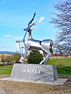 The stag statue
