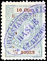 1891, 10c - 11-91. Used in Hasle
