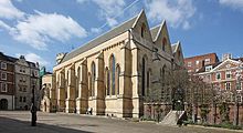 Photograph of a stone church