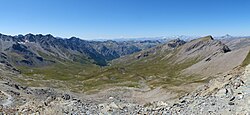 Vallée de la Blanche depuis le pic de Caramantran.