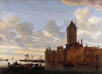 Estuaire avec ville fortifiée (1648), Musée régional de Basse-Saxe