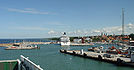 Gotland: Visby-Hafen mit Altstadt