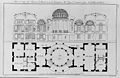 Замок Монмусар Chateau de Montmusard: section and plan(розріз і план, варіант проєкту)