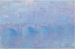 "Waterloo Bridge, effet de brouillard" (1903) de Claude Monet (W 1592)