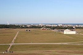 Overview of the site taken from the memorial atop Kill Devil Hill.