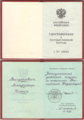 弗拉基米尔·伊里奇·维格多罗维奇的证书，1995年6月21日（俄罗斯联邦时期的版本）