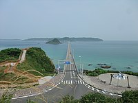 自豐北町神田地區看到的角島大橋