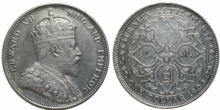 Silver coin: 1 Straits dollar, 1903 1 dollar Eo Bien Edward VII 1903.png